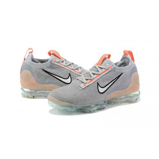 Women/Men Nike Air VaporMax 2021 Flyknit Grey Orange DH4084-002 Shoes