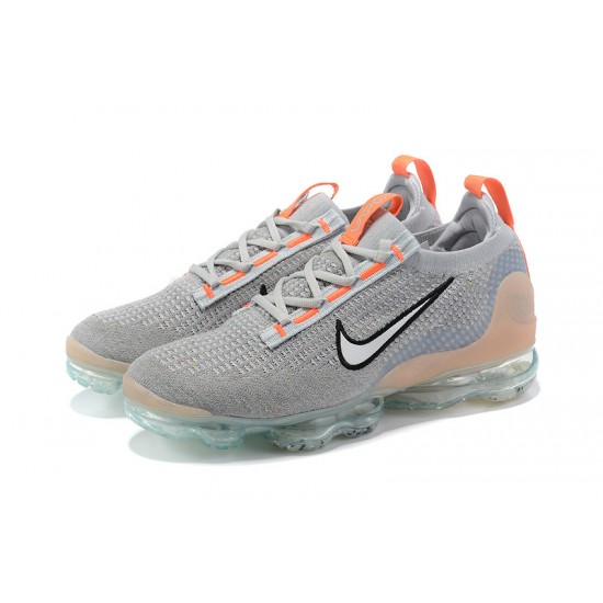 Women/Men Nike Air VaporMax 2021 Flyknit Grey Orange DH4084-002 Shoes