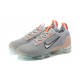 Women/Men Nike Air VaporMax 2021 Flyknit Grey Orange DH4084-002 Shoes