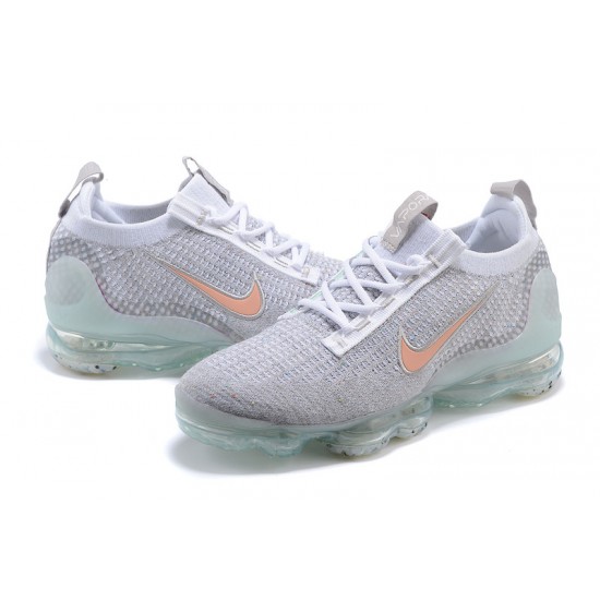 Women/Men Nike Air VaporMax 2021 Flyknit Grey Orange DH4090-002 Shoes