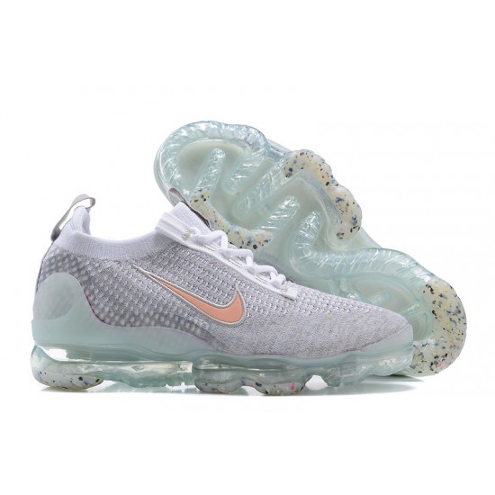 Women/Men Nike Air VaporMax 2021 Flyknit Grey Orange DH4090-002 Shoes