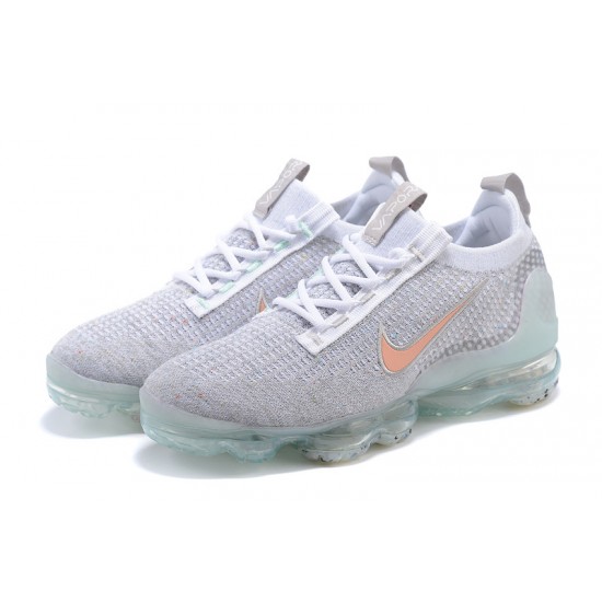 Women/Men Nike Air VaporMax 2021 Flyknit Grey Orange DH4090-002 Shoes