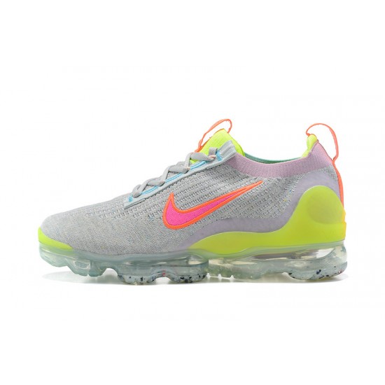 Women/Men Nike Air VaporMax 2021 Flyknit Grey Pink DH4088-002 Shoes