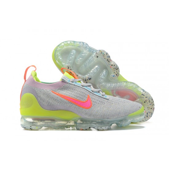 Women/Men Nike Air VaporMax 2021 Flyknit Grey Pink DH4088-002 Shoes