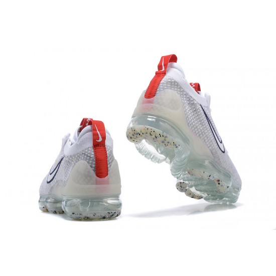 Women/Men Nike Air VaporMax 2021 Flyknit Grey Red DB1550-003 Shoes