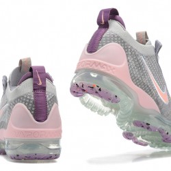 Women/Men Nike Air VaporMax 2021 Flyknit Grey and Pink Shoes