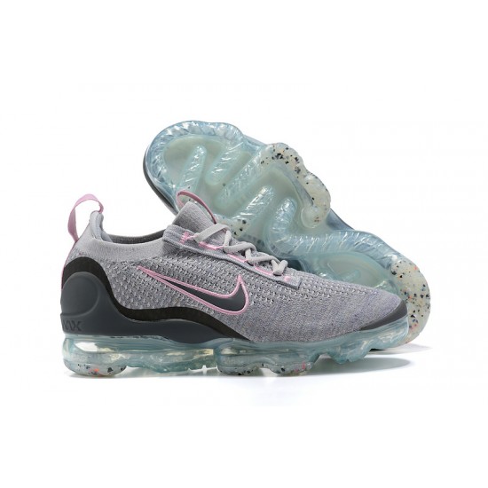 Women/Men Nike Air VaporMax 2021 Flyknit Pink Grey DB1550-004 Shoes