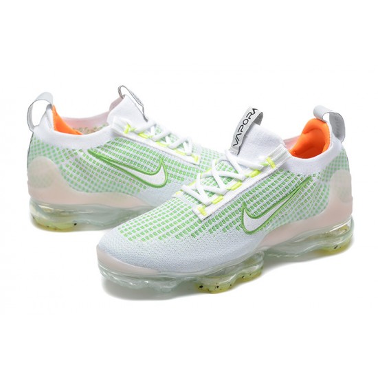 Women/Men Nike Air VaporMax 2021 Flyknit White Green FD0871-100 Shoes