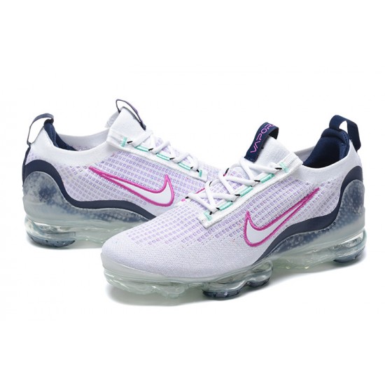 Women/Men Nike Air VaporMax 2021 Flyknit White Pink DB1550-105 Shoes