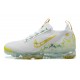 Women/Men Nike Air VaporMax 2021 Flyknit White Yellow Shoes