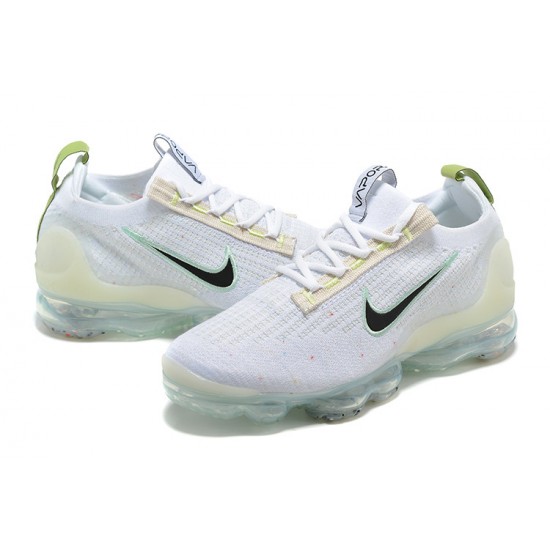 Women/Men Nike Air VaporMax 2021 Flyknit White and Black Shoes