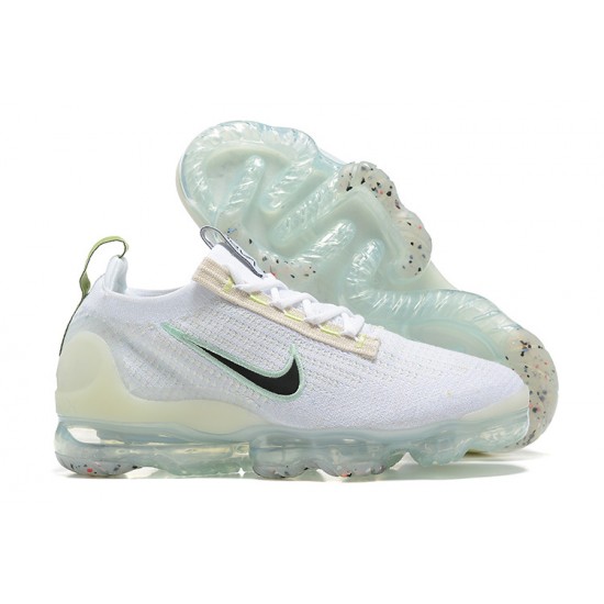 Women/Men Nike Air VaporMax 2021 Flyknit White and Black Shoes