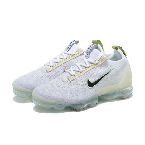 Women/Men Nike Air VaporMax 2021 Flyknit White and Black Shoes