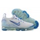 Women/Men Nike Air VaporMax 2021 Flyknit White and Blue Shoes