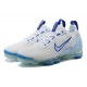 Women/Men Nike Air VaporMax 2021 Flyknit White and Blue Shoes