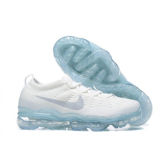 Nike Air VaporMax 2023 Flyknit Pure Women/Men Platinum White Blue DV1678-002 Shoes