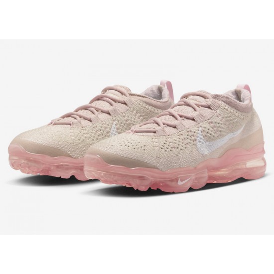 Women Nike Air VaporMax 2023 Flyknit Oatmeal Pink DV6840-101 Shoes