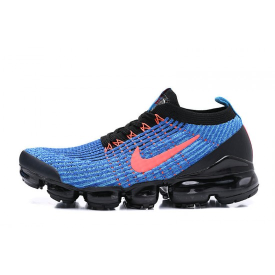 Women/Men Nike Air VaporMax Flyknit 3 Black Blue AJ6900-015 Shoes