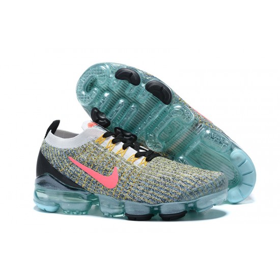 Women/Men Nike Air VaporMax Flyknit 3 Black Green AJ6910-104 Shoes