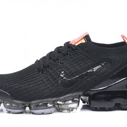 Women/Men Nike Air VaporMax Flyknit 3 Black Orange Shoes