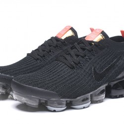 Women/Men Nike Air VaporMax Flyknit 3 Black Orange Shoes