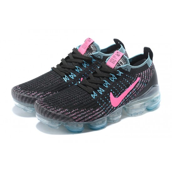 Women/Men Nike Air VaporMax Flyknit 3 Black Pink AJ5910-101 Shoes