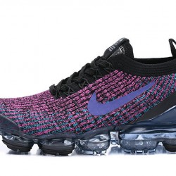 Women/Men Nike Air VaporMax Flyknit 3 Black Purple AJ6900-009 Shoes