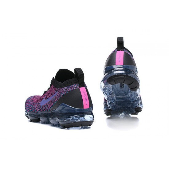 Women/Men Nike Air VaporMax Flyknit 3 Black Purple AJ6900-009 Shoes