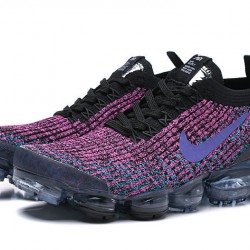 Women/Men Nike Air VaporMax Flyknit 3 Black Purple AJ6900-009 Shoes