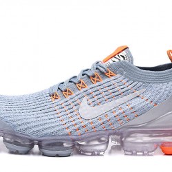 Women/Men Nike Air VaporMax Flyknit 3 Grey Orange AJ6900-003 Shoes