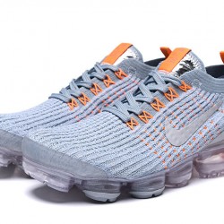 Women/Men Nike Air VaporMax Flyknit 3 Grey Orange AJ6900-003 Shoes