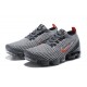 Women/Men Nike Air VaporMax Flyknit 3 Grey Red AJ6900-012 Shoes