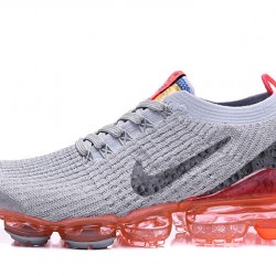 Women/Men Nike Air VaporMax Flyknit 3 Grey Red AJ6900-600 Shoes