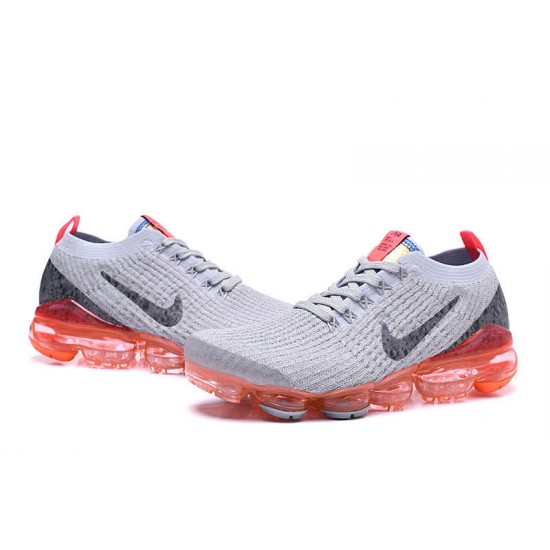 Women/Men Nike Air VaporMax Flyknit 3 Grey Red AJ6900-600 Shoes