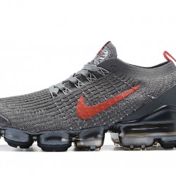 Women/Men Nike Air VaporMax Flyknit 3 Grey Red CT1270-001 Shoes