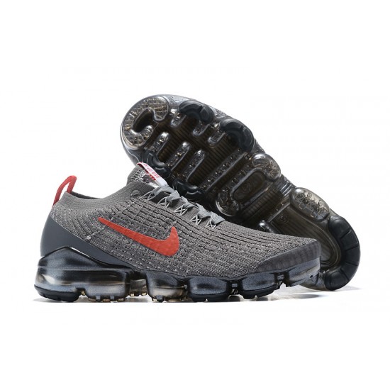 Women/Men Nike Air VaporMax Flyknit 3 Grey Red CT1270-001 Shoes