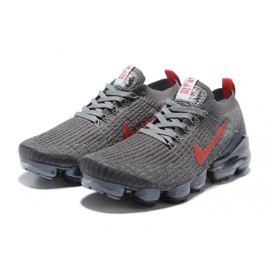 Women/Men Nike Air VaporMax Flyknit 3 Grey Red CT1270-001 Shoes