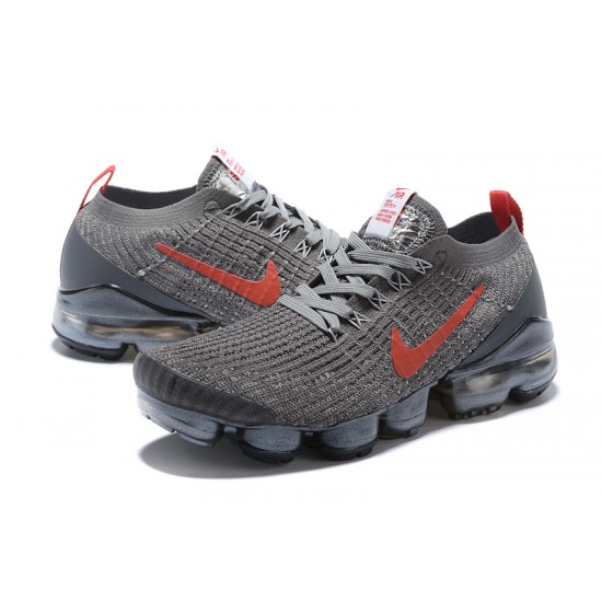 Women/Men Nike Air VaporMax Flyknit 3 Grey Red CT1270-001 Shoes