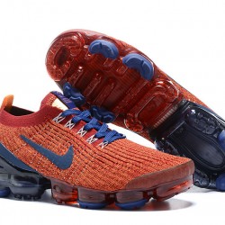 Women/Men Nike Air VaporMax Flyknit 3 Red Blue AJ6900-600 Shoes