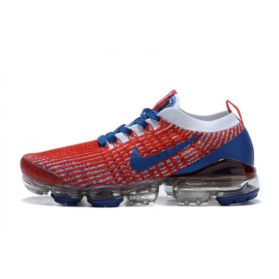 Women/Men Nike Air VaporMax Flyknit 3 Red Blue CW5585-100 Shoes