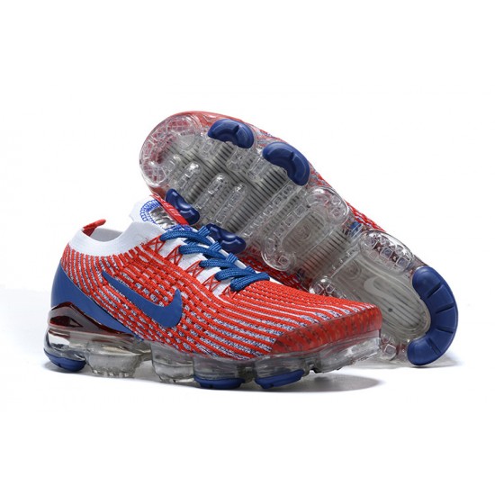 Women/Men Nike Air VaporMax Flyknit 3 Red Blue CW5585-100 Shoes