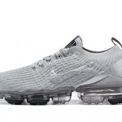 Women/Men Nike Air VaporMax Flyknit 3 Silver Grey AJ6900-101 Shoes