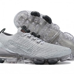 Women/Men Nike Air VaporMax Flyknit 3 Silver Grey AJ6900-101 Shoes