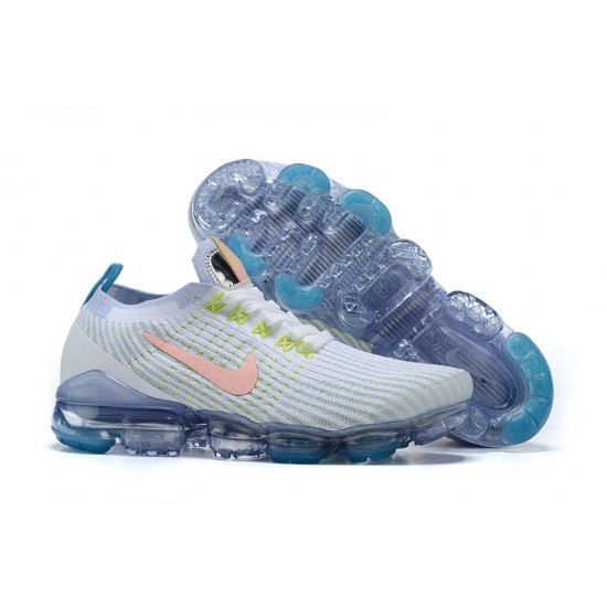 Women/Men Nike Air VaporMax Flyknit 3 White Blue AJ6900-003 Shoes