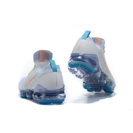 Women/Men Nike Air VaporMax Flyknit 3 White Blue AJ6900-003 Shoes