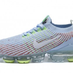 Women/Men Nike Air VaporMax Flyknit 3 White Blue AJ6910-200 Shoes