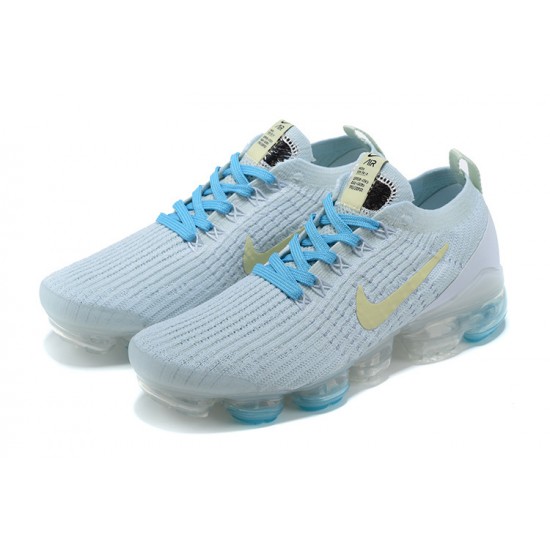 Women/Men Nike Air VaporMax Flyknit 3 White Blue AJ6910-500 Shoes