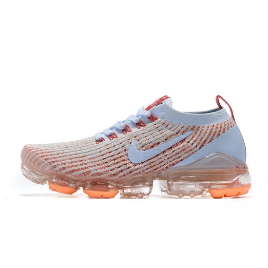 Women/Men Nike Air VaporMax Flyknit 3 White Orange AJ6910-400 Shoes