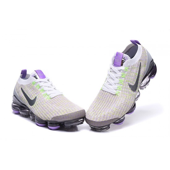 Women/Men Nike Air VaporMax Flyknit 3 White Purple AJ6900-102 Shoes