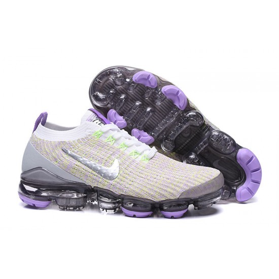 Women/Men Nike Air VaporMax Flyknit 3 White Purple AJ6900-102 Shoes